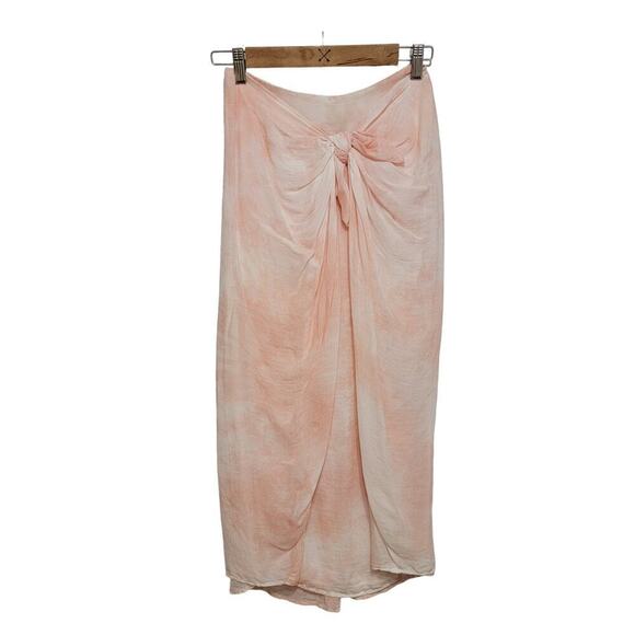 H&M Pink Tye Dye Wrap Skirt - Picture 1 of 8